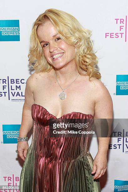 Terra Jole attends the premiere of "Midgets vs. Mascots" during the 8th Annual Tribeca Film Festival at the AMC Village VII on April 25, 2009 in New...