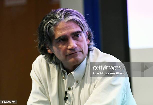 Dr. Steven Larson, Executive Director, Puentes De Salud attends a panel discussion for HBO Documentary Films' special screening of "Clinica de...