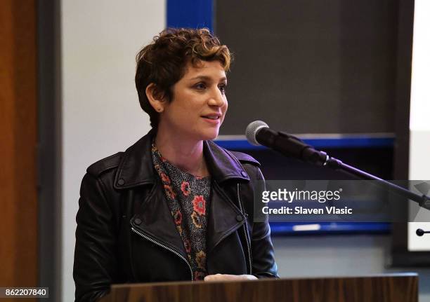 Sara Bernstein, HBO Documentary Films SVP attend a panel discussion for HBO Documentary Films' special screening of "Clinica de migrantes" at Barnard...