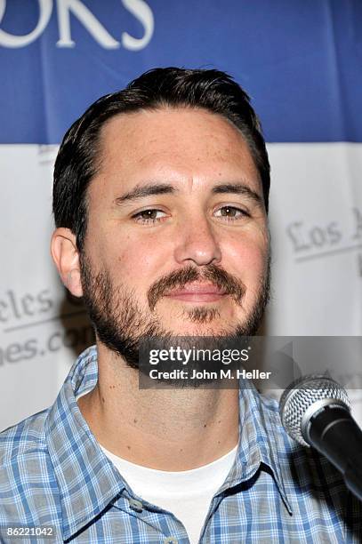 Actor Wil Wheaton participates in the panel Status Update: Social Networking & New Media at the 14th Annual Los Angeles Times Festival of Books on...