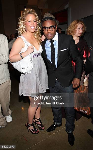 Stylist Keino Benjamin and Lauren attend the 2nd annual Fashion and Football event at the Equinox Space on April 25, 2009 in New York City.