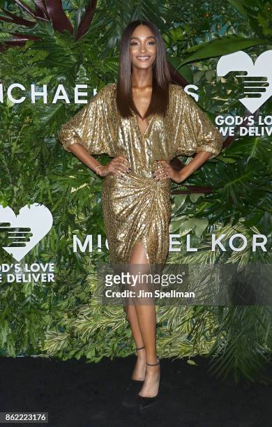 Model Jourdan Dunn attends the 11th Annual God's Love We Deliver Golden Heart Awards at Spring Studios on October 16, 2017 in New York City.