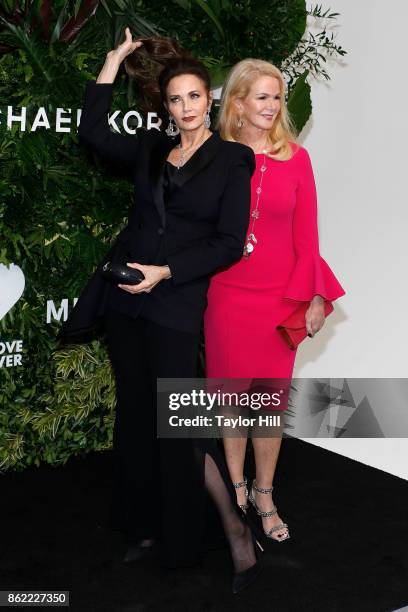 Lynda Carter and Blaine Trump attend the 11th Annual God's Love We Deliver Golden Heart Awards at Spring Studios on October 16, 2017 in New York City.