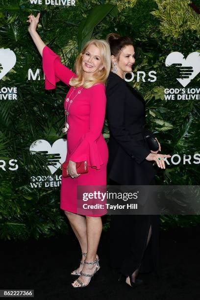 Lynda Carter and Blaine Trump attend the 11th Annual God's Love We Deliver Golden Heart Awards at Spring Studios on October 16, 2017 in New York City.