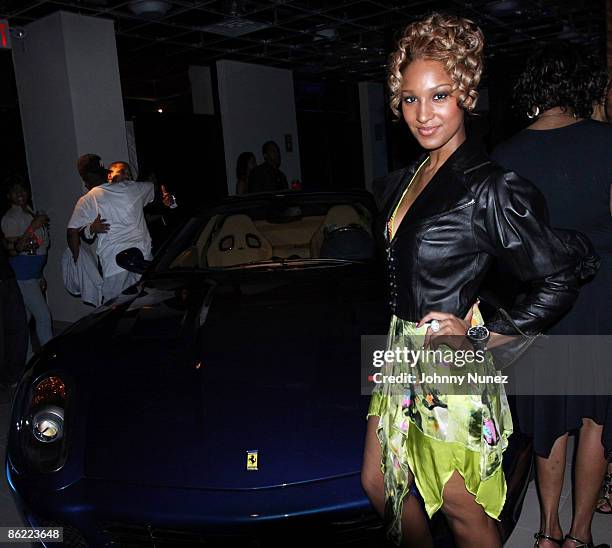 Olivia attends the Black Sports Agent Association's 10th anniversary Pro Football Draft event at the Dancy-Power Automotive Group showroom on April...