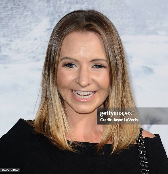 Actress Beverley Mitchell attends the premiere of "Geostorm" at TCL Chinese Theatre on October 16, 2017 in Hollywood, California.