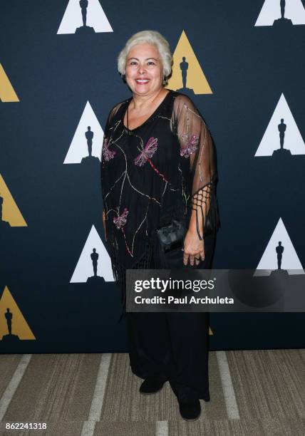 Actress Soledad St. Hilaire attends the screening of "Real Women Have Curves" at The Academy Of Motion Picture Arts And Sciences on October 16, 2017...