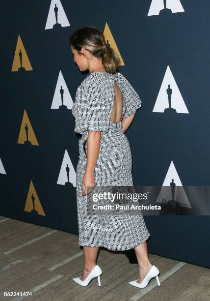 Actress America Ferrera attends the screening of "Real Women Have Curves" at The Academy Of Motion Picture Arts And Sciences on October 16, 2017 in...