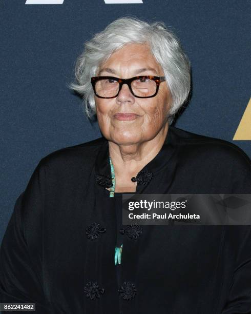 Screenwriter Lourdes Portillo attends the screening of "Real Women Have Curves" at The Academy Of Motion Picture Arts And Sciences on October 16,...