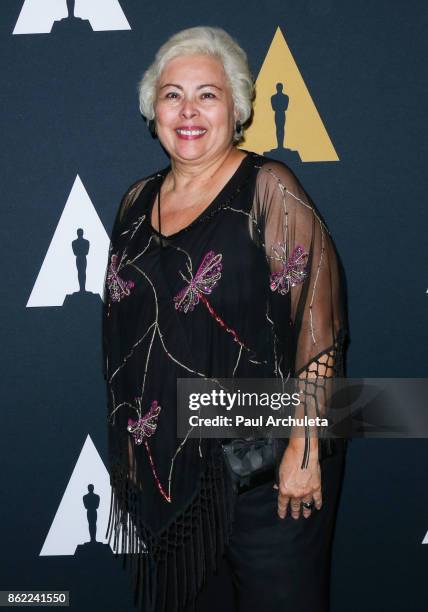 Actress Soledad St. Hilaire attends the screening of "Real Women Have Curves" at The Academy Of Motion Picture Arts And Sciences on October 16, 2017...