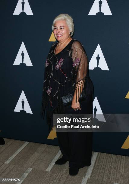 Actress Soledad St. Hilaire attends the screening of "Real Women Have Curves" at The Academy Of Motion Picture Arts And Sciences on October 16, 2017...