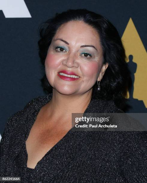 Actress Josefina Lopez attends the screening of "Real Women Have Curves" at The Academy Of Motion Picture Arts And Sciences on October 16, 2017 in...