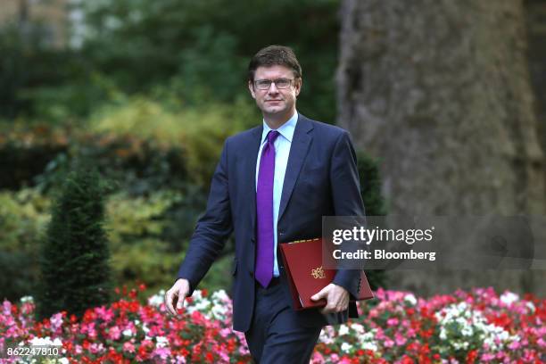 Greg Clark, U.K. Business secretary, arrives for a cabinet meeting at number 10 Downing Street in London, U.K., on Tuesday, Oct. 17, 2017. U.K. Prime...