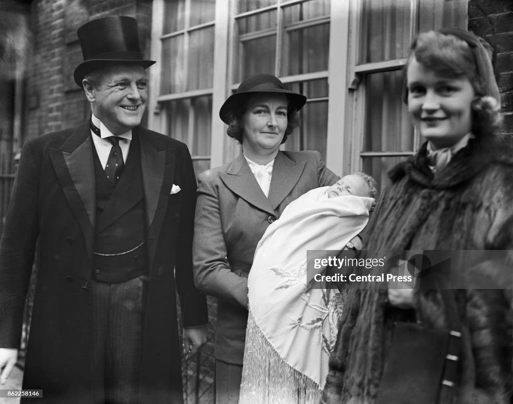 Randolph Churchill And Family