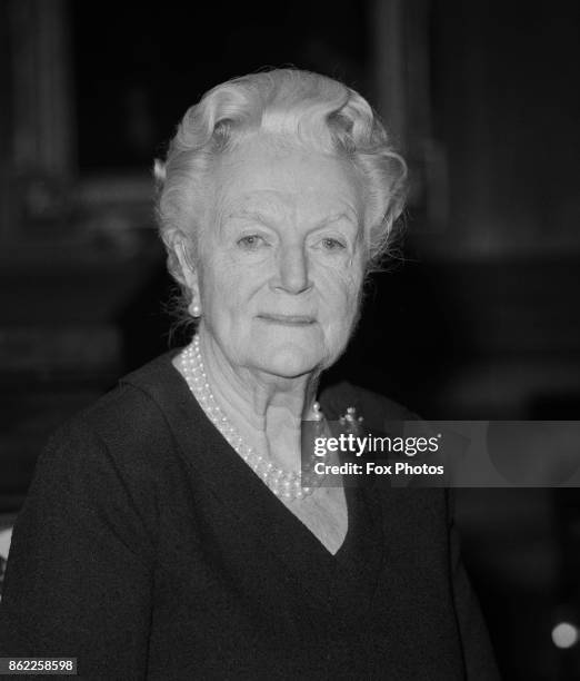 Clementine Churchill , Baroness Spencer-Churchill, the widow of Sir Winston Churchill, 20th April 1971.