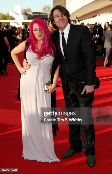 Presenter Jonathan Ross and his wife, Jane Goldman arrive at the BAFTA Television Awards 2009 at the Royal Festival Hall on April 26, 2009 in London,...