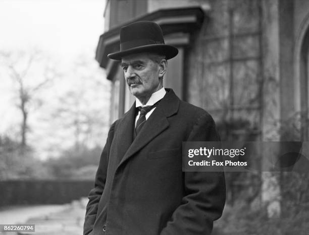 British Prime Minister Neville Chamberlain , 1939.