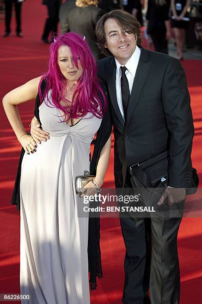 British television presenters Jonathan Ross and Jane Goldman arrive at the British Academy Television Awards in Central London on April 26, 2009. AFP...