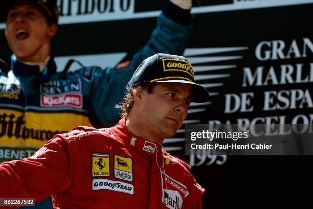 Gerhard Berger, Michael Schumacher, Grand Prix of Spain, Circuit de Barcelona-Catalunya, 14 May 1995.