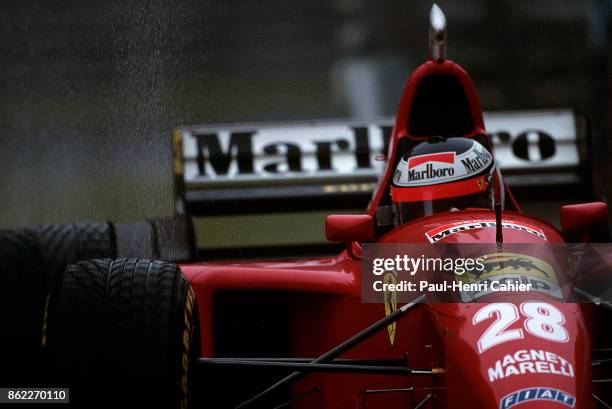 Gerhard Berger, Ferrari 412T2, Grand Prix of Belgium, Circuit de Spa-Francorchamps, 27 August 1995.