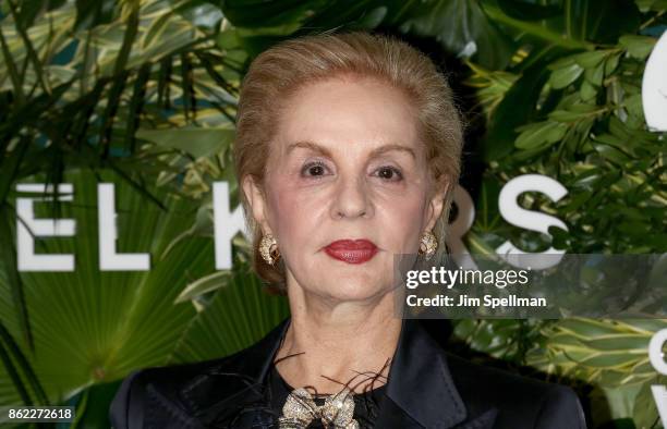 Designer Carolina Herrera attends the 11th Annual God's Love We Deliver Golden Heart Awards at Spring Studios on October 16, 2017 in New York City.