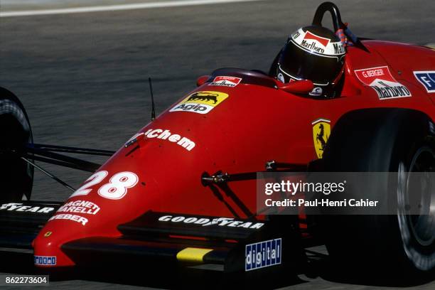 Gerhard Berger, Ferrari F1/87/88C, Grand Prix of Portugal, Autodromo do Estoril, 25 September 1988.