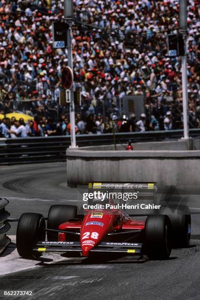 Gerhard Berger, Ferrari F1/87, Grand Prix of Monaco, Circuit de Monaco, 31 May 1987.