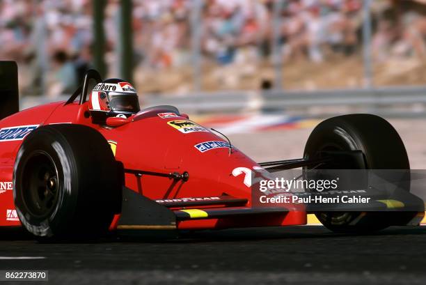 Gerhard Berger, Ferrari F1/87, Grand Prix of France, Circuit Paul Ricard, 05 July 1987.