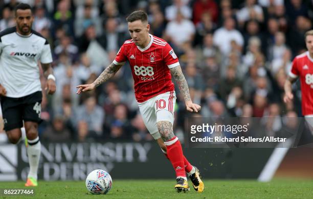 Nottingham Forest's Barrie McKay on the ball during the Sky Bet Championship match between Derby County and Nottingham Forest at the Pride Park...