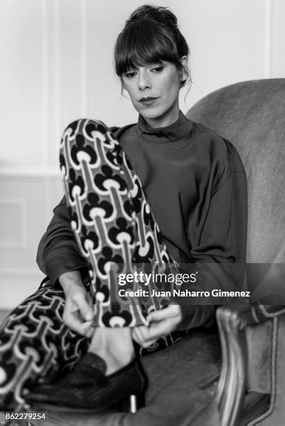 Belen Cuesta poses during a portrait session at Maria Cristina Hotel during 65th San Sebastian International Film Festival on September 27, 2017 in...