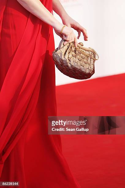 Actress Jasmin Schwiers attends the German Film Award 2009 at the Palais am Funkturm on April 24, 2009 in Berlin, Germany.
