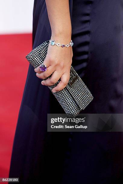 Actress Dennenesch Zoude attends the German Film Award 2009 at the Palais am Funkturm on April 24, 2009 in Berlin, Germany.