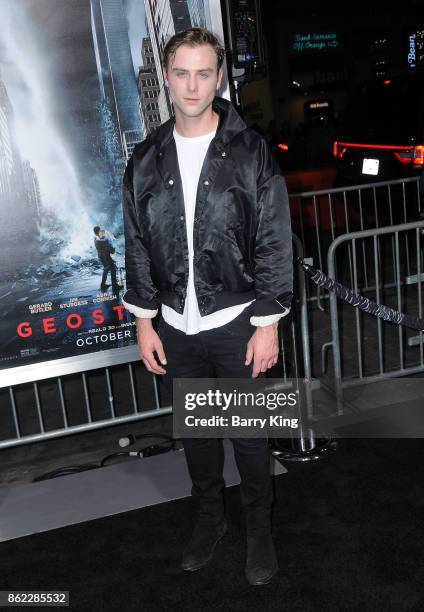 Actor Sterling Beaumon attends the premiere of Warner Bros. Pictures' 'Geostorm' at TCL Chinese Theatre on October 16, 2017 in Hollywood, California.