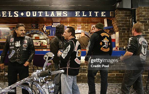 General view of the Rebels Bikie gang Clubhouse is seen ahead of a meeting of the NSW Bikers Council during a media call at the Rebel's Clubhouse on...