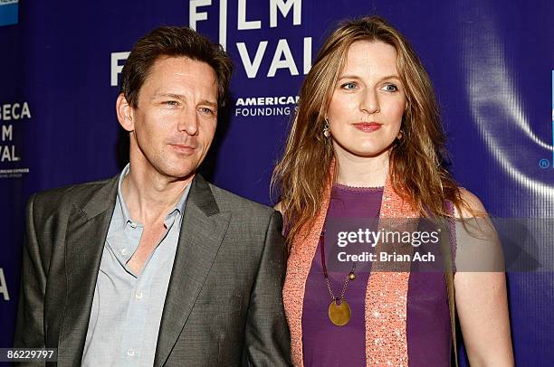 Actor Andrew McCarthy and Dolores Rice attend the 8th Annual Tribeca Film Festival "The Good Guy" premiere at SVA Theatre on April 26, 2009 in New...