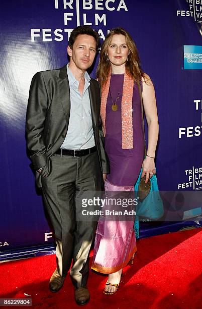 Actor Andrew McCarthy and Dolores Rice attend the 8th Annual Tribeca Film Festival "The Good Guy" premiere at SVA Theatre on April 26, 2009 in New...