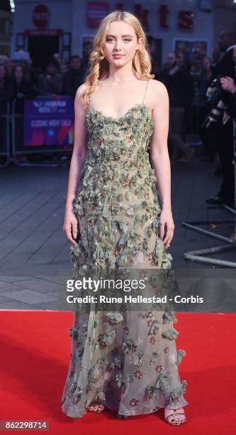 Kathryn Newton attends the UK Premiere of "Three Billboards Outside Ebbing, Missouri" at the closing night gala of the 61st BFI London Film Festival...