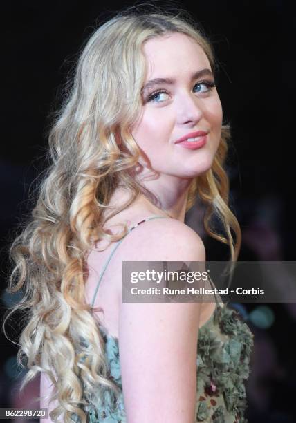 Kathryn Newton attends the UK Premiere of "Three Billboards Outside Ebbing, Missouri" at the closing night gala of the 61st BFI London Film Festival...