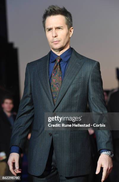 Sam Rockwell attends the UK Premiere of "Three Billboards Outside Ebbing, Missouri" at the closing night gala of the 61st BFI London Film Festival on...