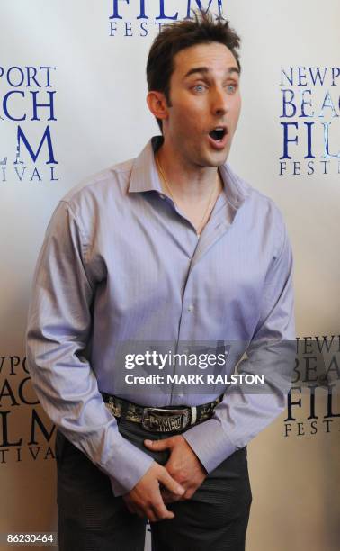 Producer/Actor Paul Alessi arrives for the premiere of the film "Knuckle Draggers" at the Newport Beach Film Festival in Los Angeles on April 26,...
