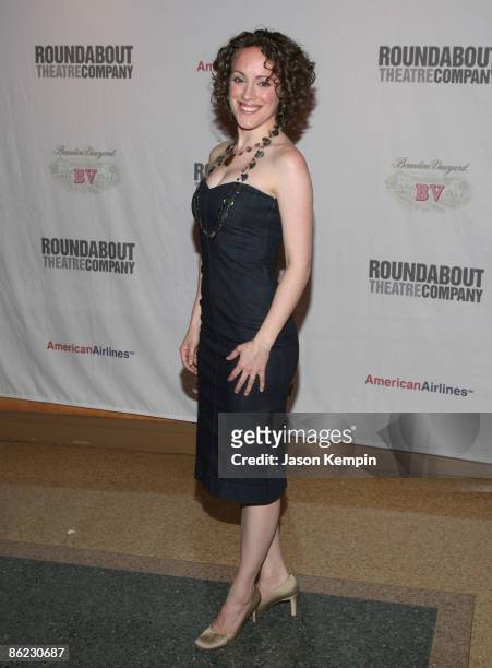 Actress Samantha Soule attends "The Philanthropist" Broadway opening night party at the Roundabout Theatre Company's American Airlines Theatre on...