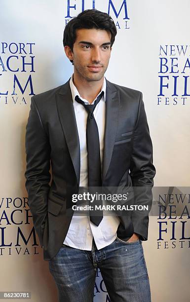 Actor Justin Baldoni arrives for the premiere of the film "Knuckle Draggers" at the Newport Beach Film Festival in Los Angeles on April 26, 2009. The...