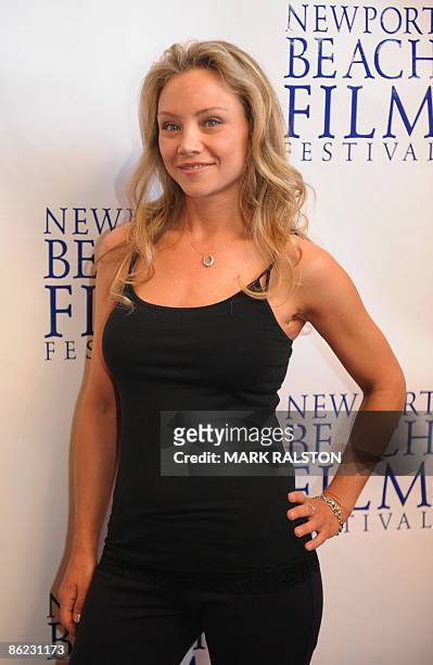 Actress Jolane Lentz arrives for the premiere of the film "Knuckle Draggers" at the Newport Beach Film Festival in Los Angeles on April 26, 2009. The...