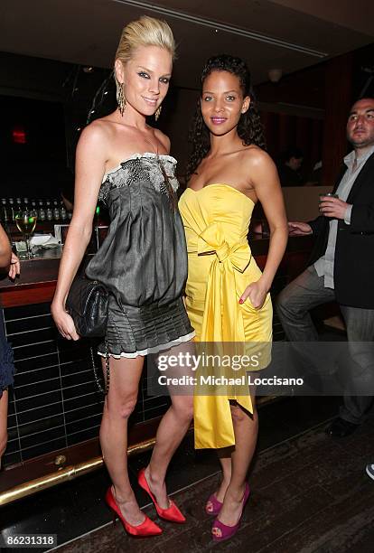 Actresses Kate Nauta and Denise Vasi attend the after party for "The Good Guy" during the 2009 Tribeca Film Festival at Tenjune on April 26, 2009 in...