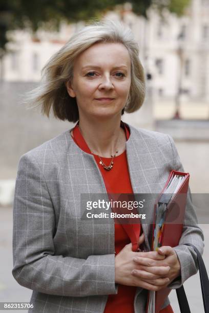 Liz Truss, chief secretary to the U.K. Treasury, departs following a cabinet meeting at number 10 Downing Street in London, U.K., on Tuesday, Oct....