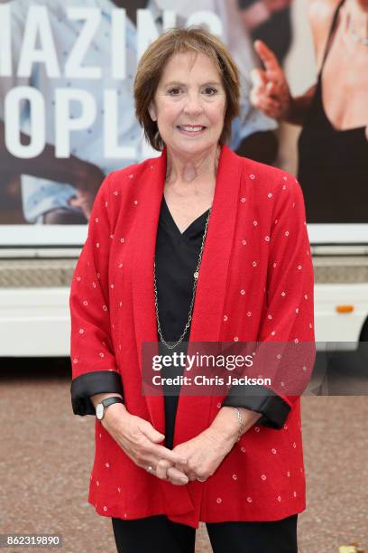 Actress Penelope Wilton attends a reception hosted by The Duchess of Cornwall to celebrate the launch of the 'Our Amazing People' campaign at...