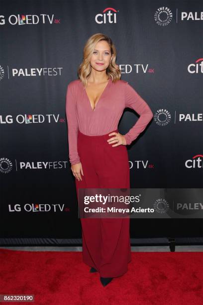 Actress Vanessa Ray attends the PaleyFest NY 2017 "Blue Bloods" at The Paley Center for Media on October 16, 2017 in New York City.