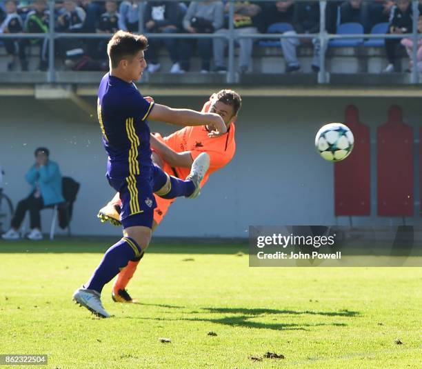 Herbie Kane of Liverpool scores the second for Liverpool during the UEFA Youth League group E match between NK Maribor and Liverpool FC at on October...