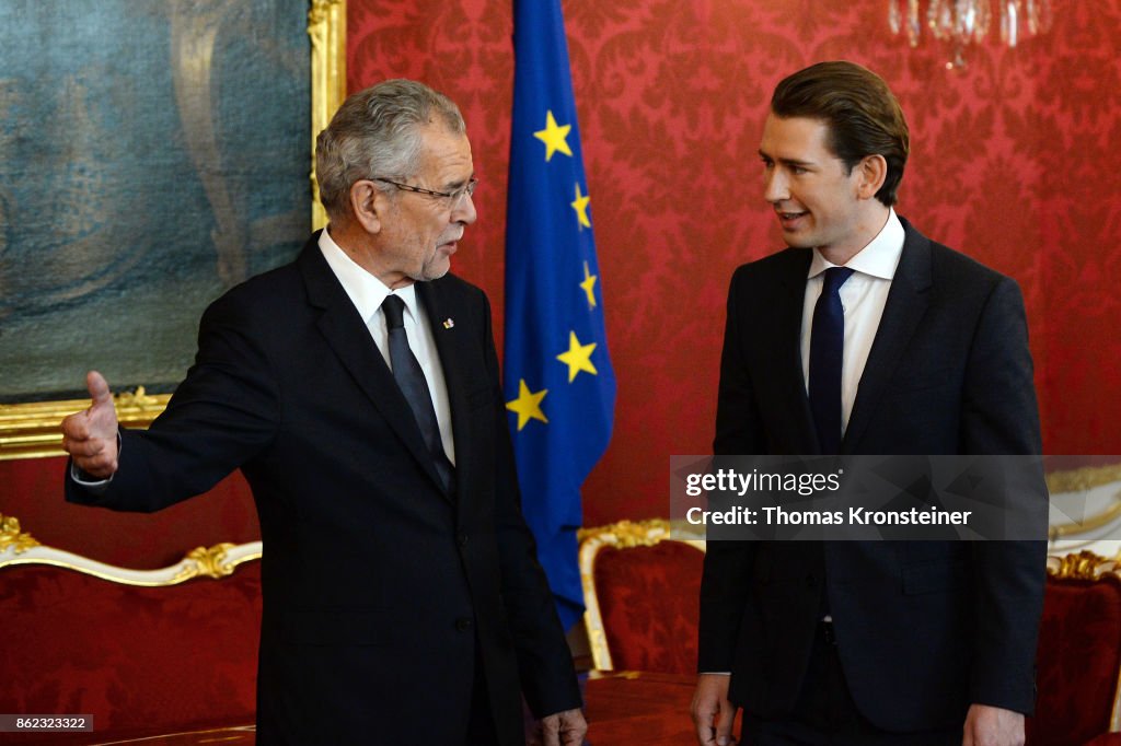 Austrian President Meets Election Winner Sebastian Kurz