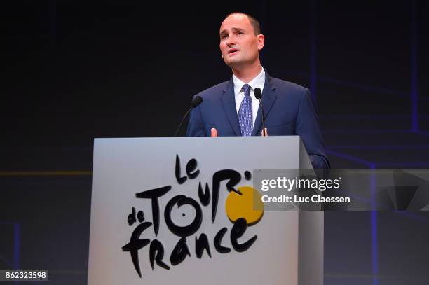 105th Tour de France 2018 / Presentation Jean-Etienne AMAURY ASO President/ Le Palais des Congres / Presentation TDF / ©Tim De WaeleLC/Tim De...